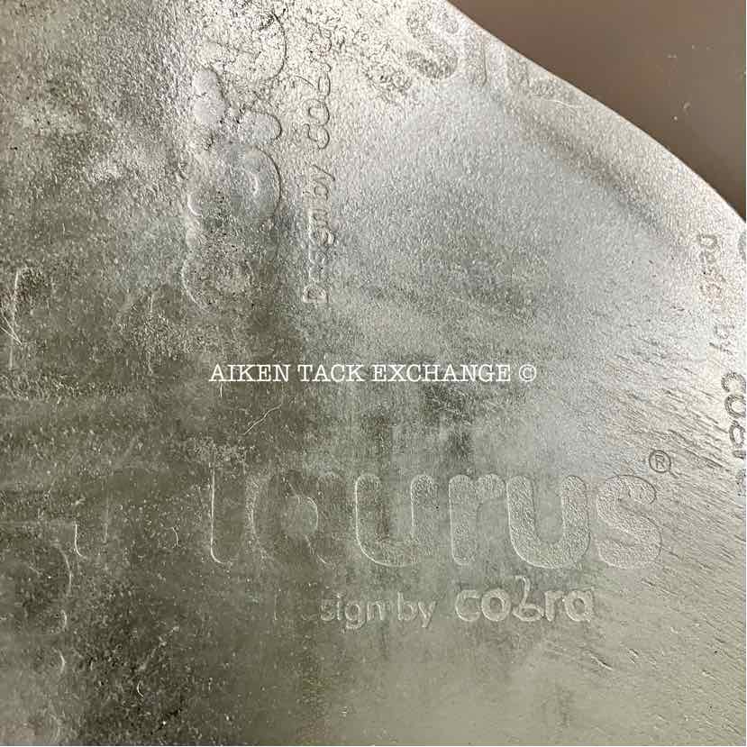 Taurus by Cobra Dressage Saddle, 17" Seat, Medium Tree, Wool Flocked Panels