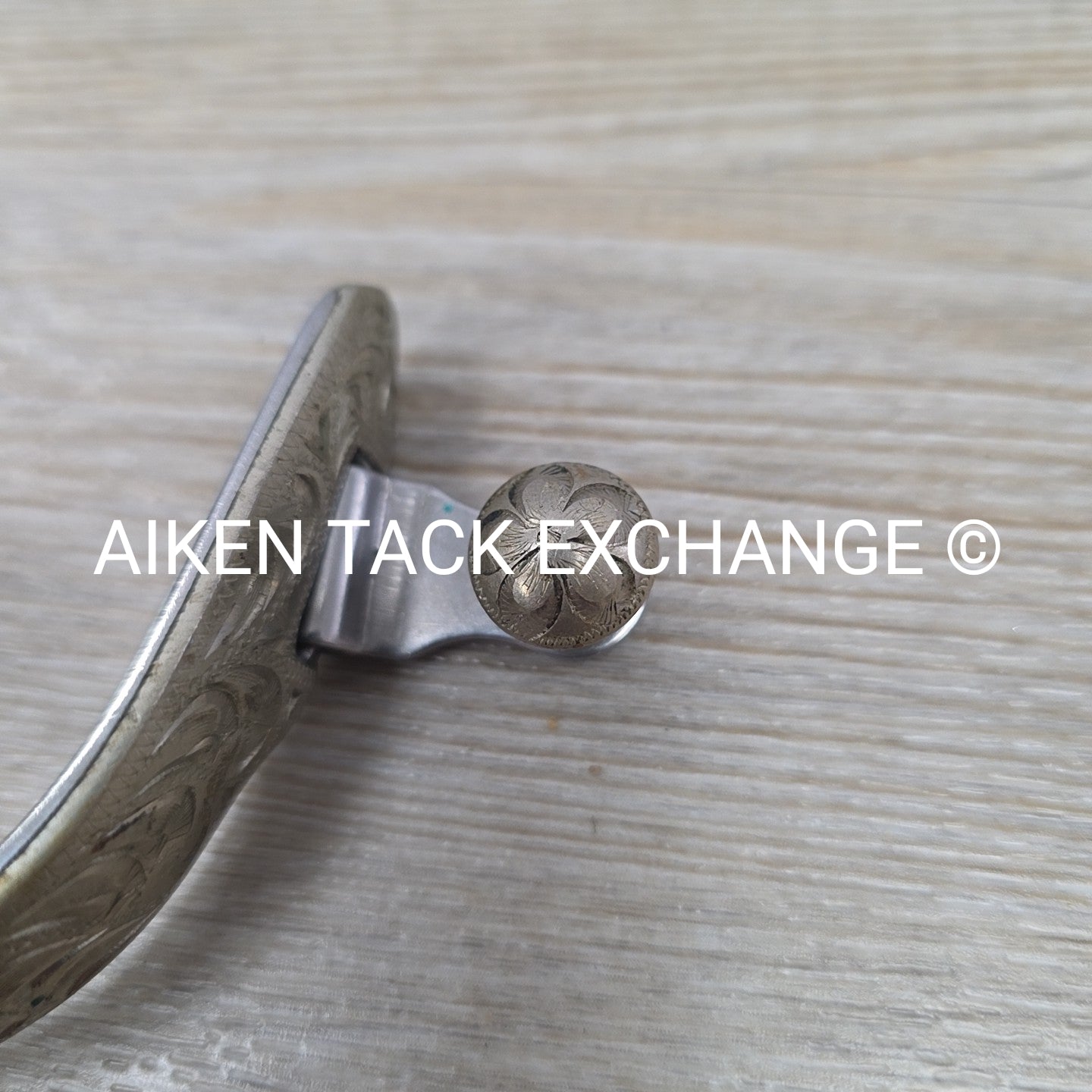 Engraved Western Rowel Spurs, No Straps