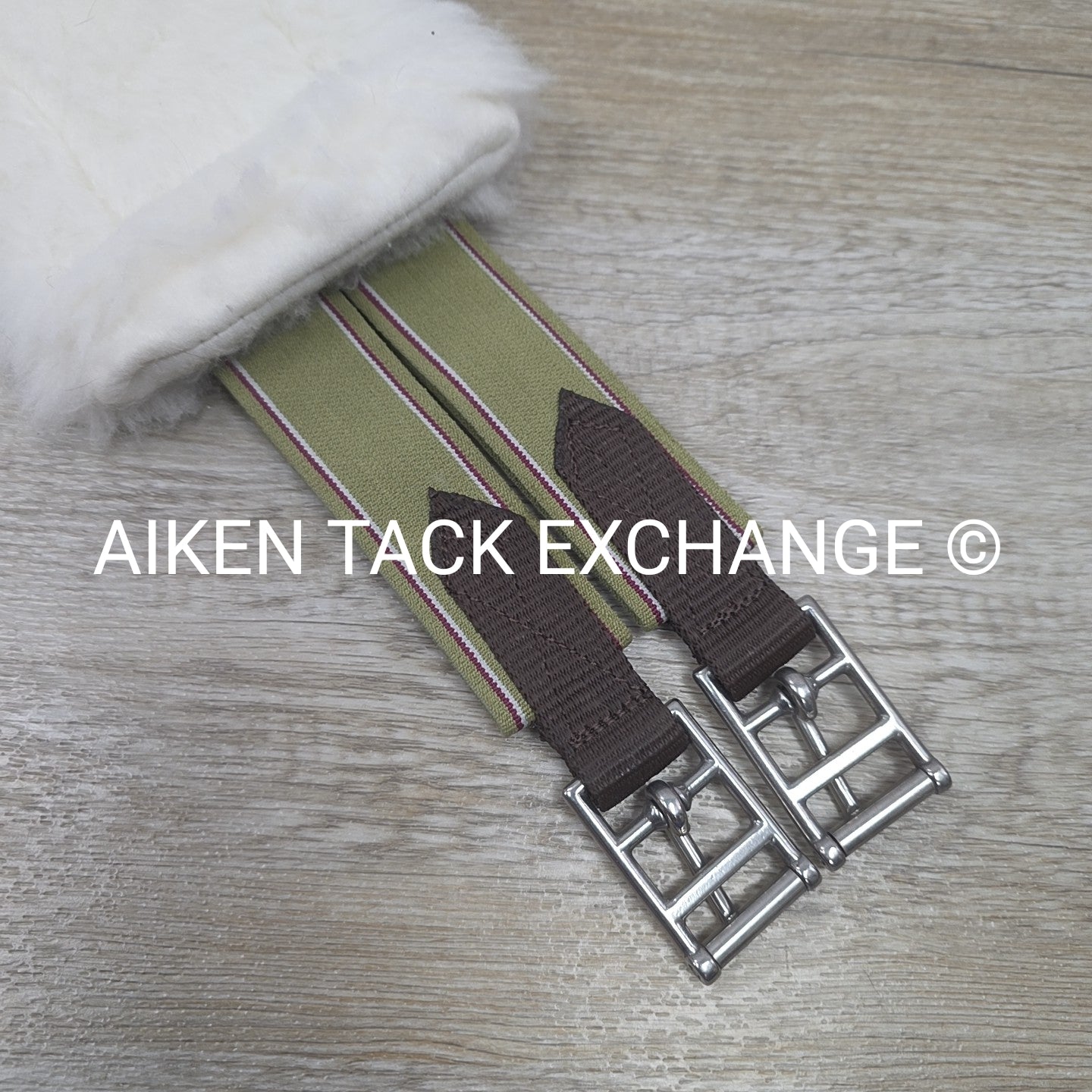 Fleece Girth with Double End Elastic, Brown, 44"