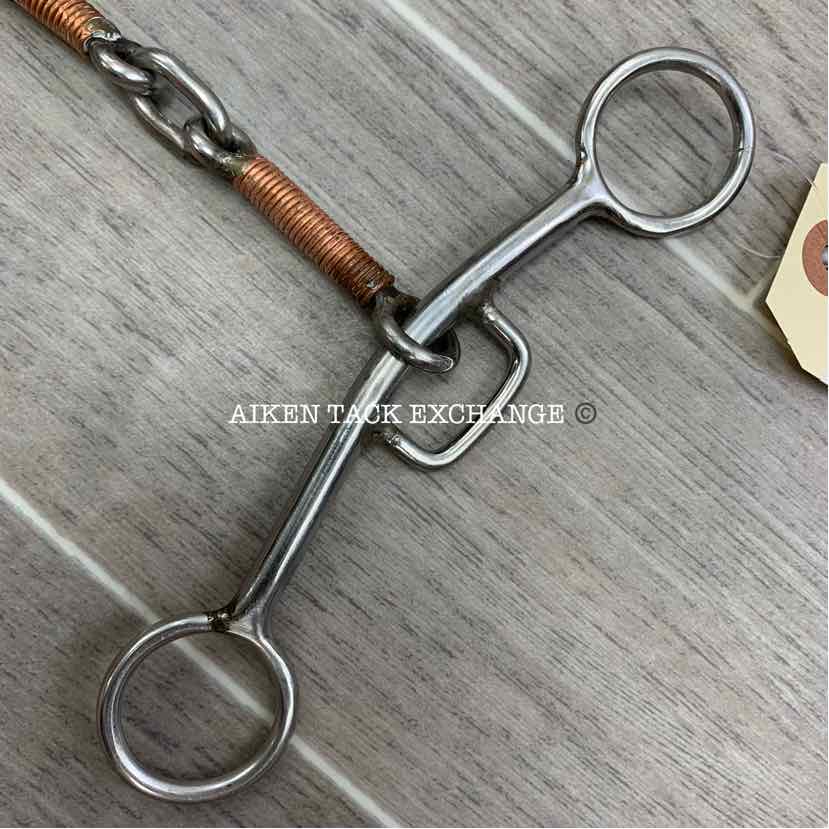 Showman Sliding Gag Double Joint Life Saver Copper Wrapped Bit 4.5"