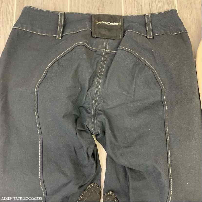 BARGAIN BUNDLE: 2 Pairs of Knee Patch Breeches, Equine Couture & HKM, Size 28