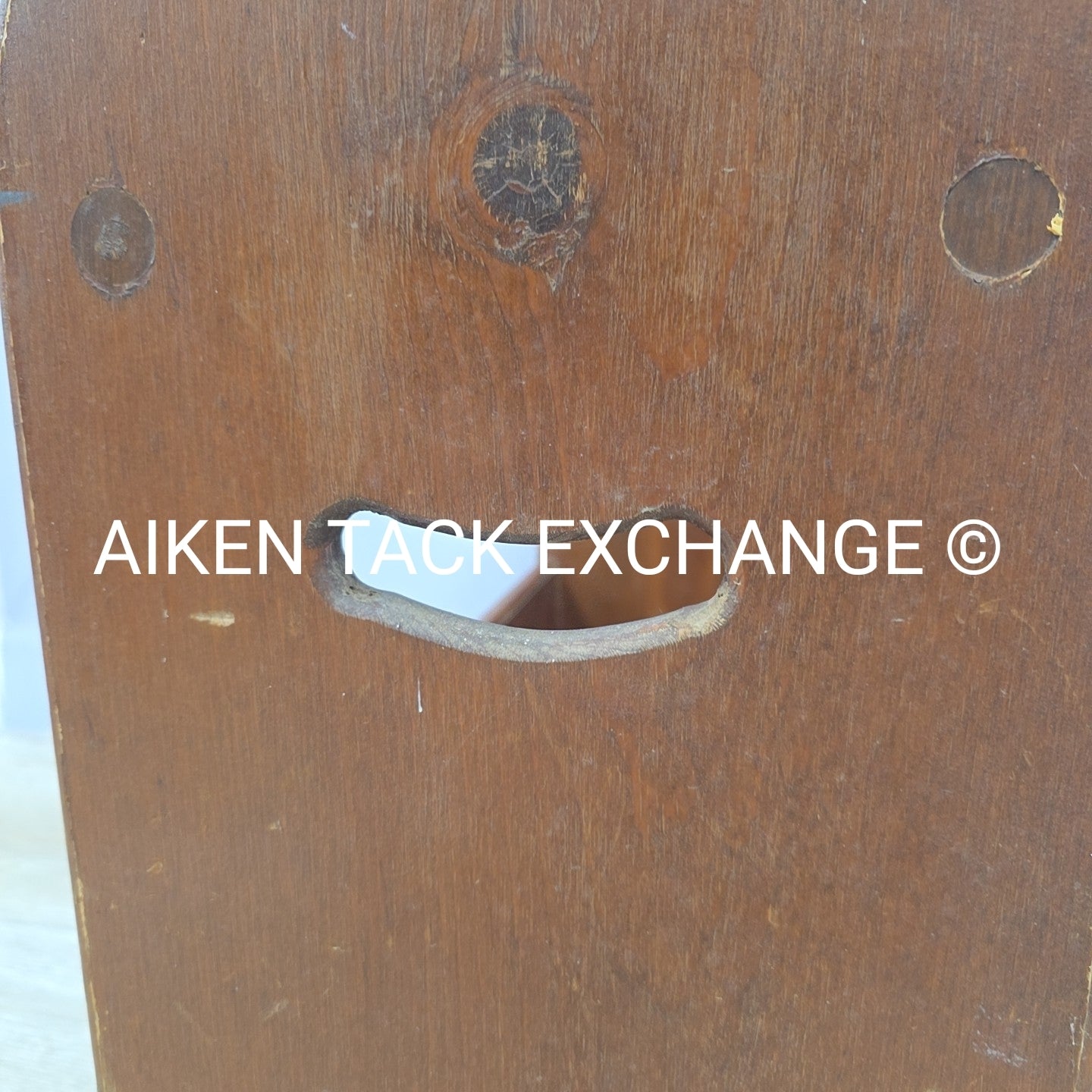 Wood Saddle Stand Tack Box