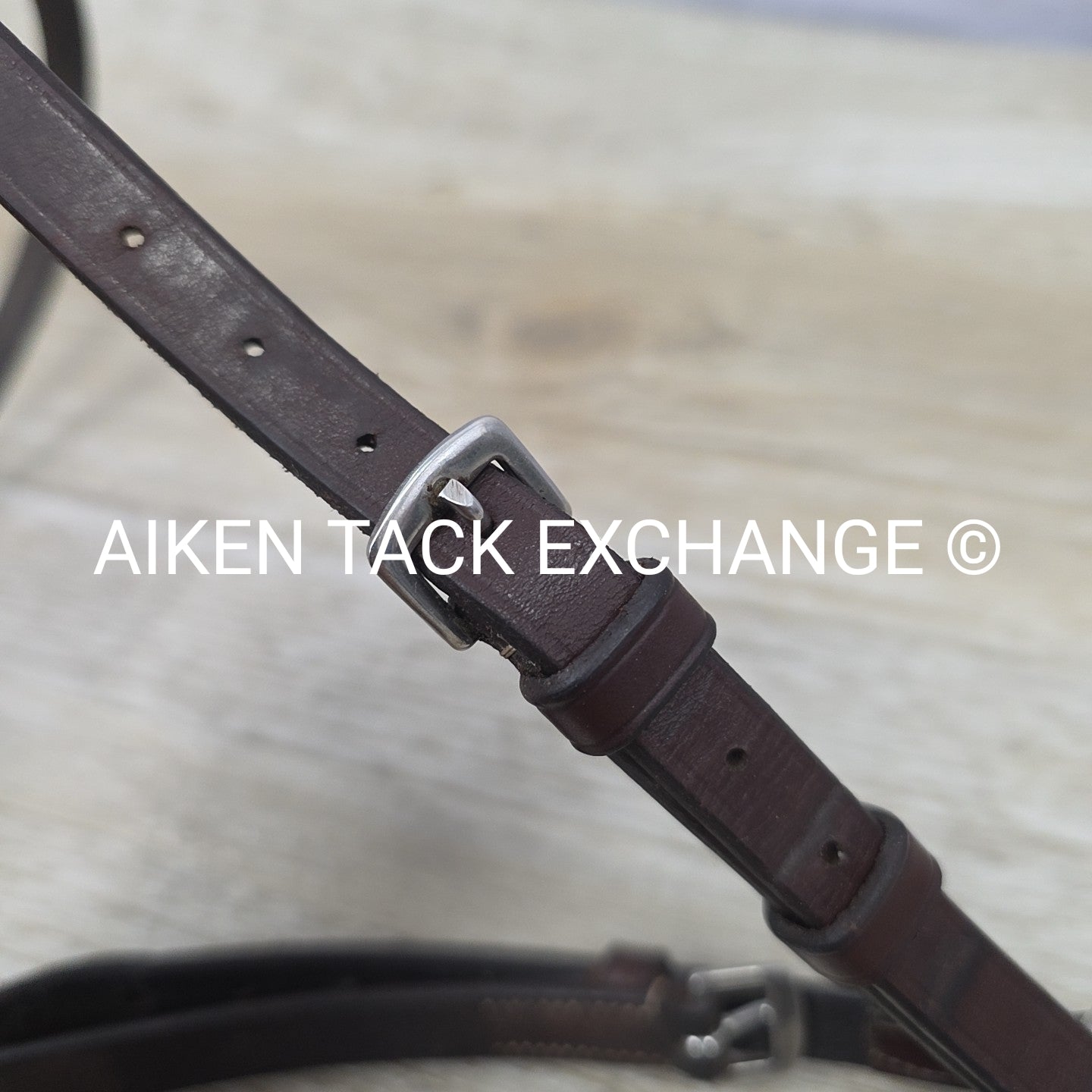 Plain Raised Figure 8 Noseband, Brown, Size Full