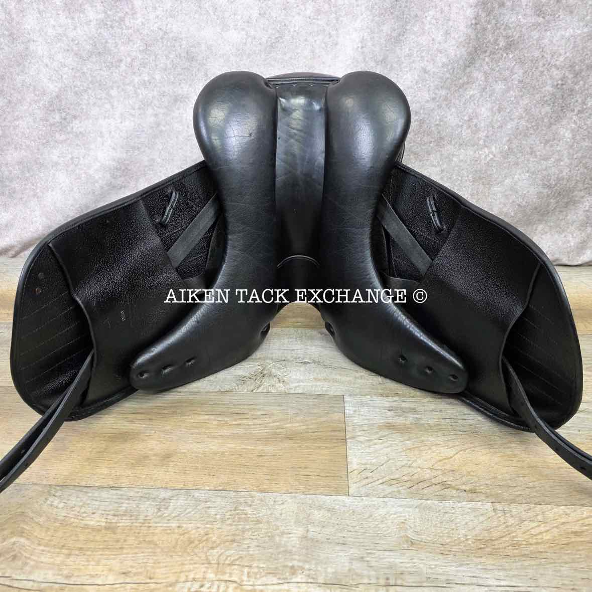 2011 Wise Equestrian Dutton RZ Monoflap Dressage Saddle, 17" Seat, Adjustable Tree - Changeable Gullet, Foam Panels