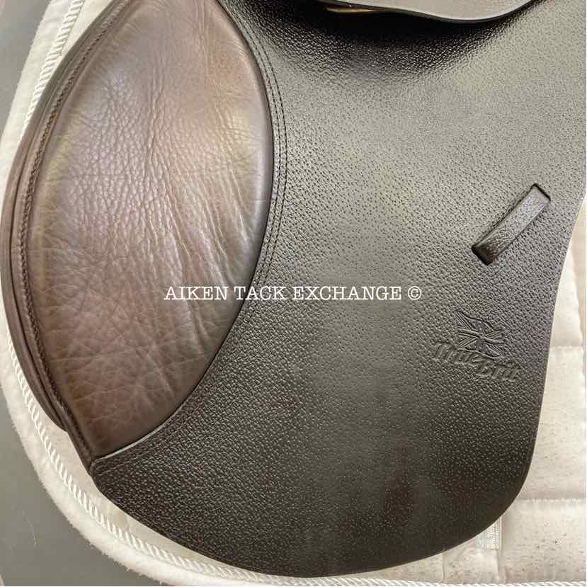 True Brit All Purpose Jump Saddle, 17" Seat, Medium Tree, Foam Panels