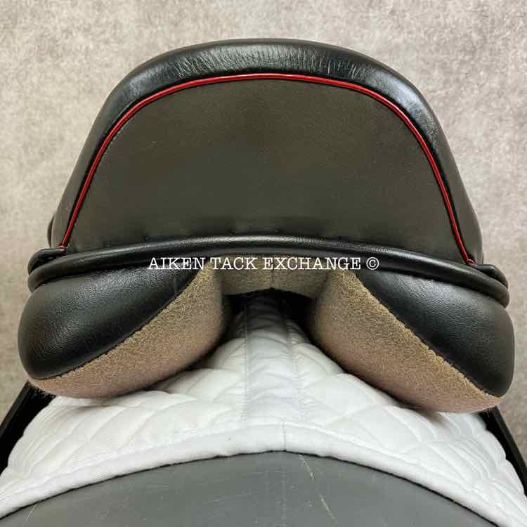 **SOLD** 2017 Black Country Dante Dressage Saddle, 17.5" Seat, Short Flap, Medium Wide Tree, Wool Flocked Serge Panels