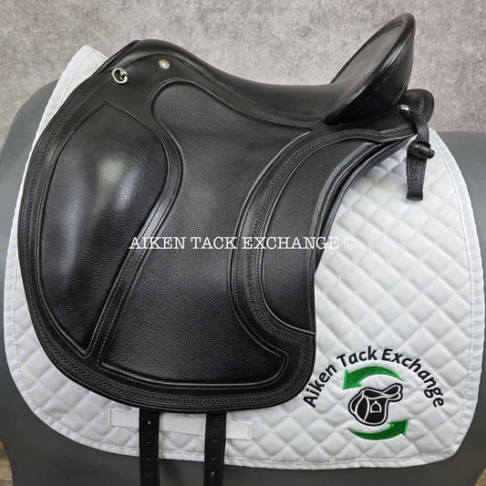 **SOLD** 2023 DP Saddlery 7194 El Campo Shorty SKL Saddle, S2 Seat, Adjustable Tree, Wool Flocked Panels