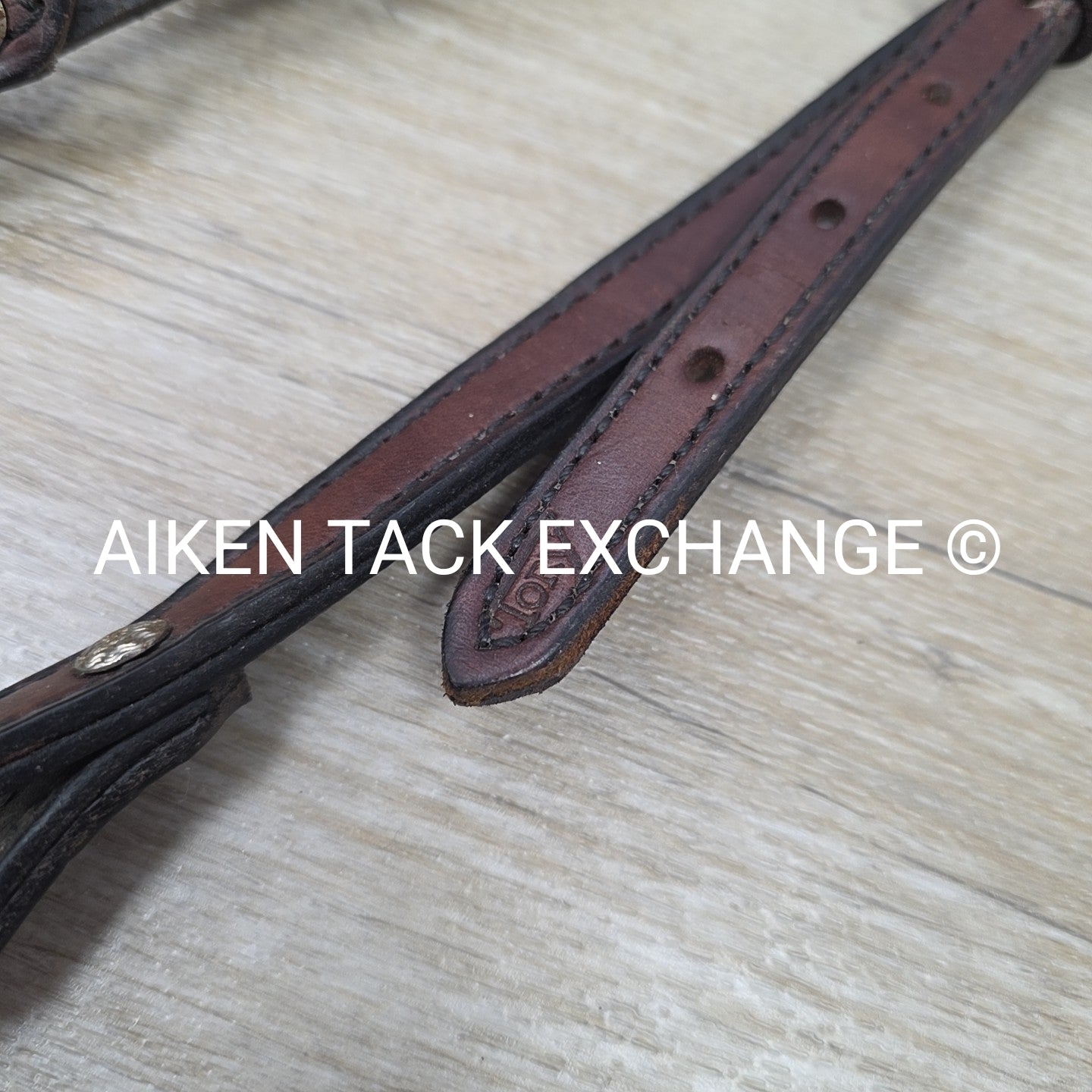 Tory Leather One Ear Headstall, No Reins, Brown, Size Full