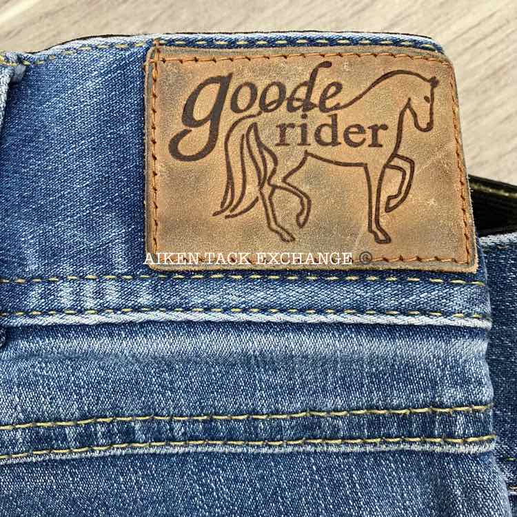 Goode Rider Knee Patch Denim Breeches, Size 30 L