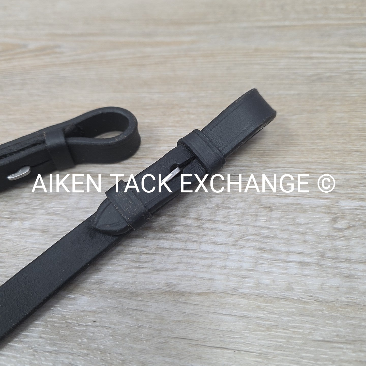 Plaited Reins, Black, 56"