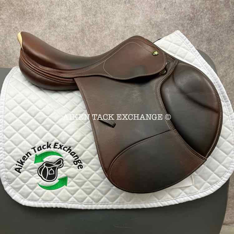 **SOLD** 2007 Prestige Nona Garson Elite Close Contact Jump Saddle, 17" Seat, 33 Tree - Medium (Adjustable), Foam Panels