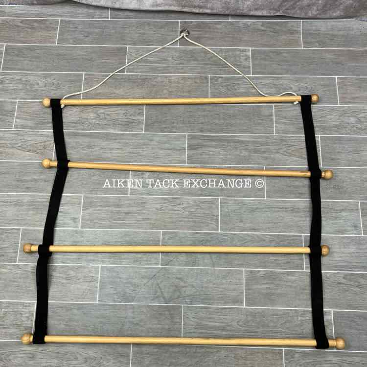 Hanging Wooden Blanket Rack