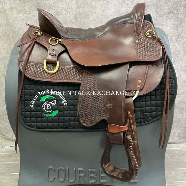 2000 Tucker Endurance Saddle, 18" Seat, Medium Tree - Semi QH Bars
