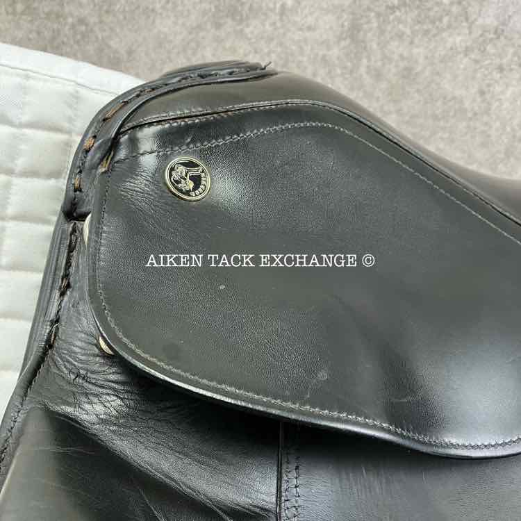 **SOLD** 2002 Kieffer Lech DL Dressage Saddle, 17" Seat, Medium Tree, Wool Flocked Panels