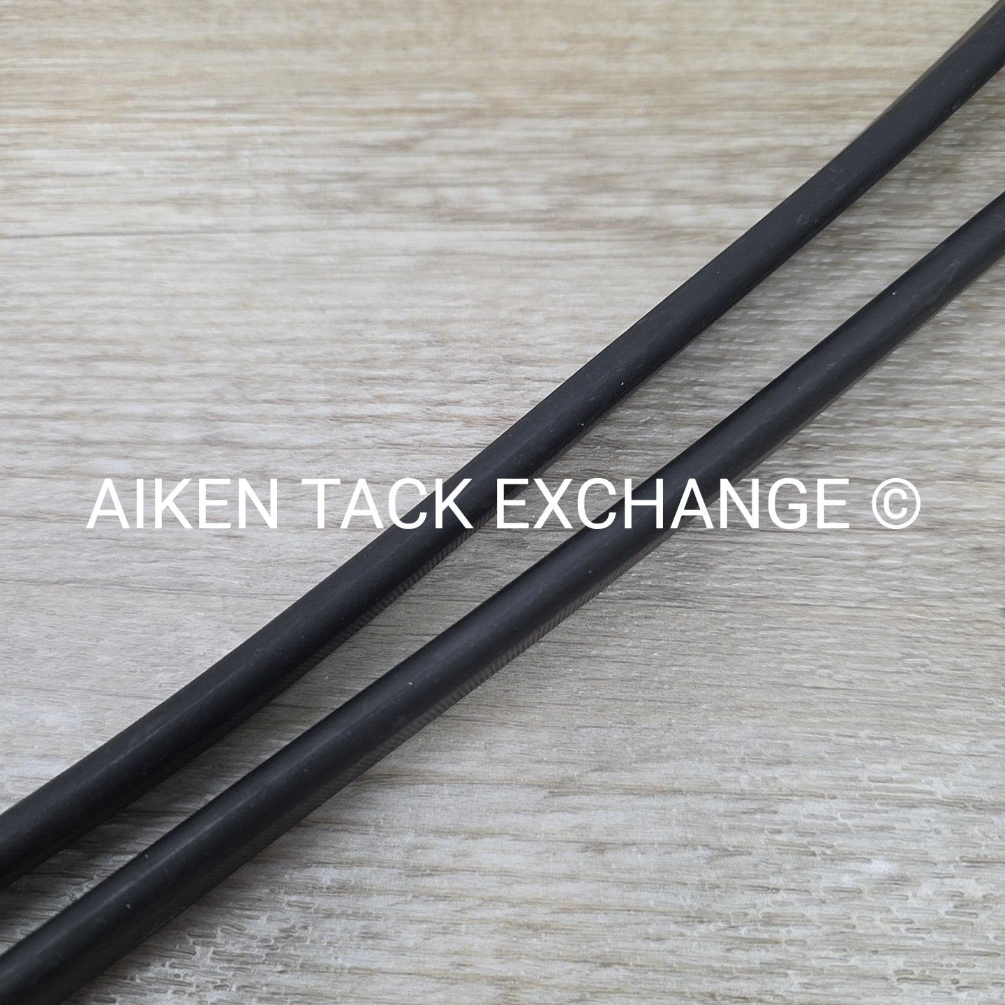 Stubben Rubber Reins, Black, 56"
