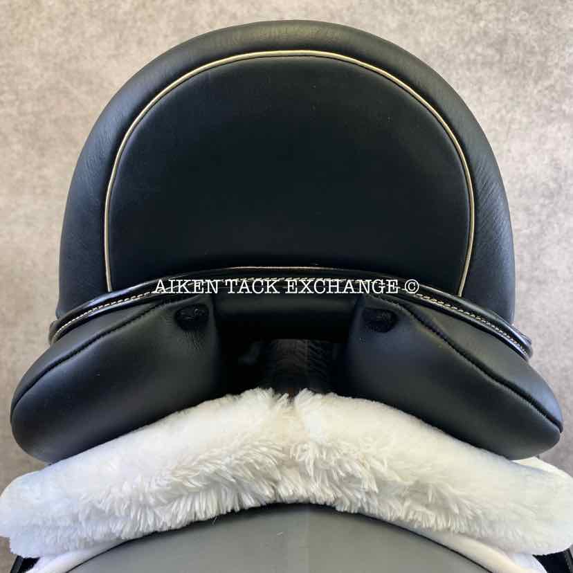 2022 MaxFlex Melina Pro Monoflap Dressage Saddle, 17.5" Seat, Flex Tree - Adjustable (Custom Gullet), Wool Flocked Pony Panels