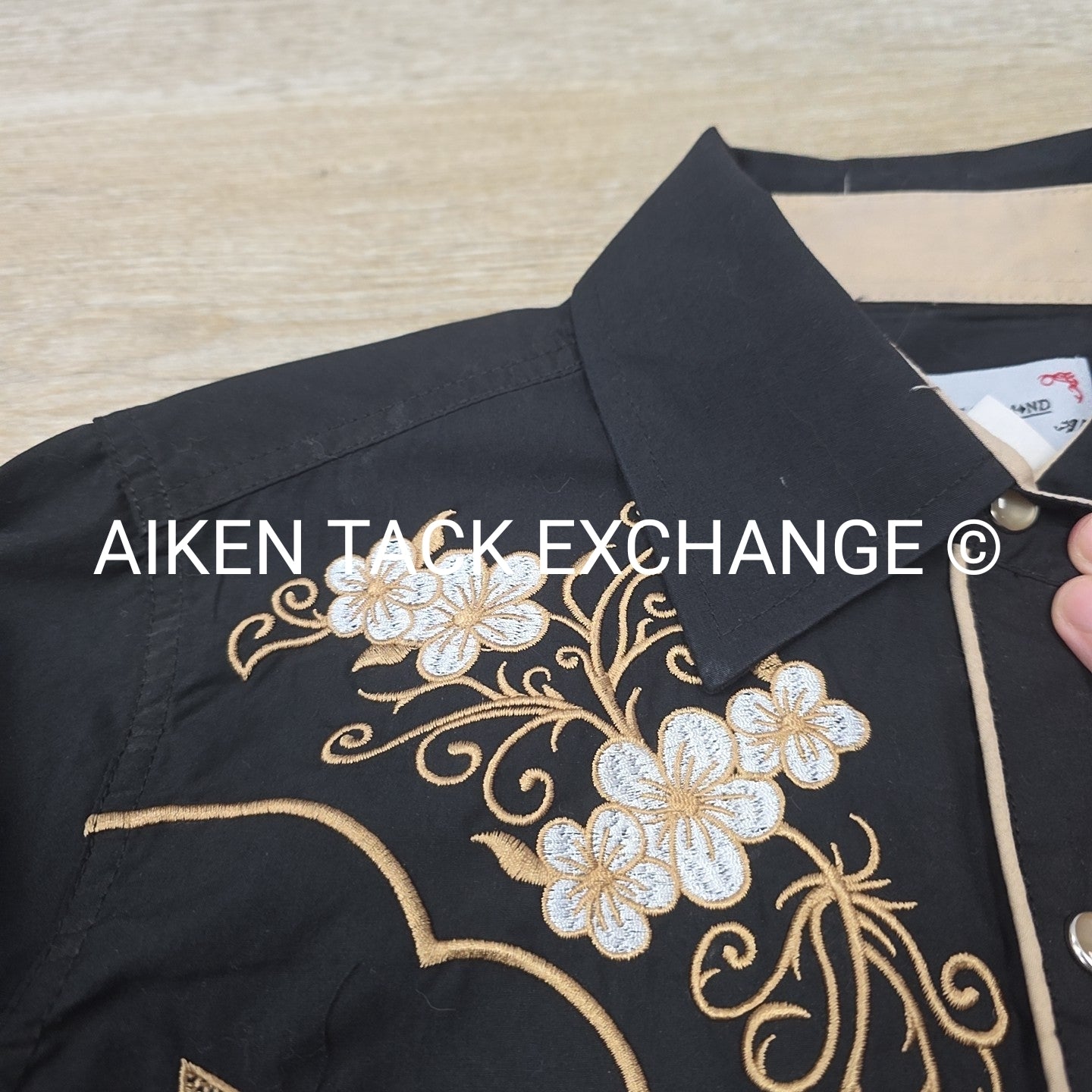 Ace Of Diamond Long Sleeve Western Show Shirt, Women's Large