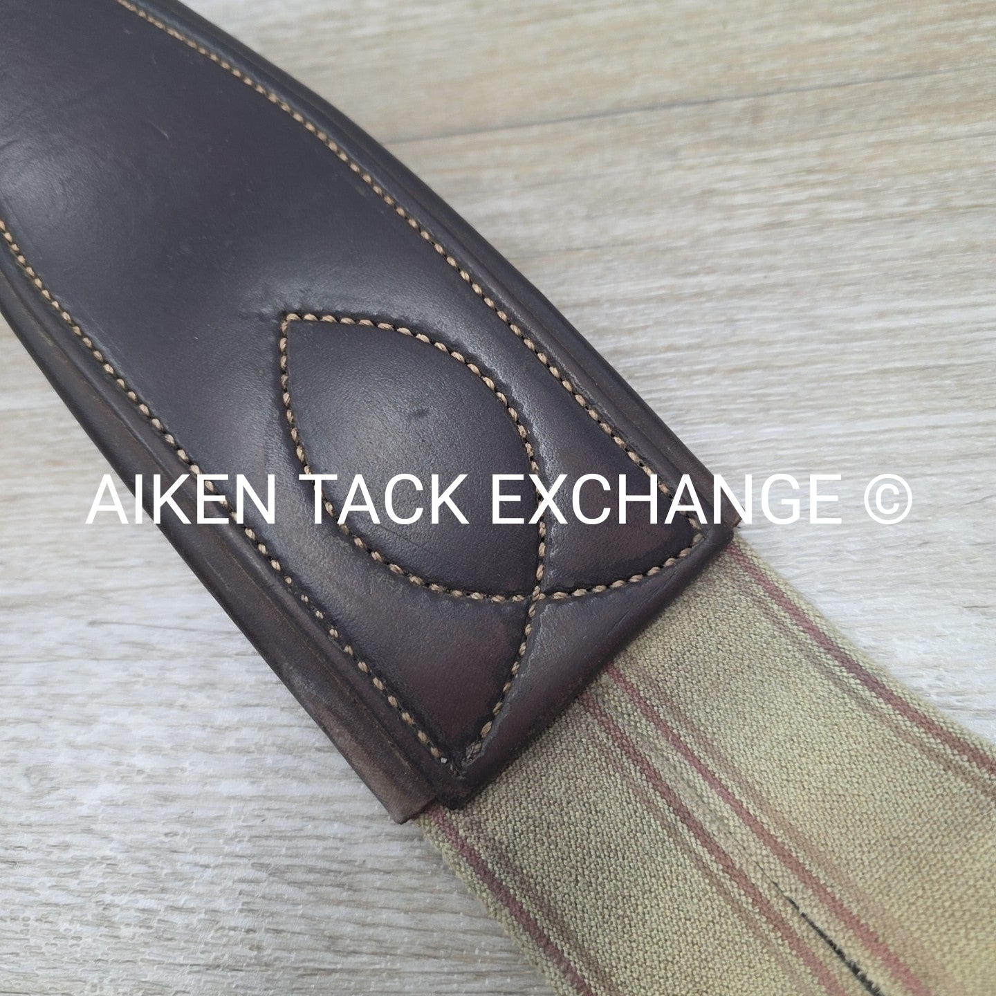 SmartPak Classic Hunter Girth with Double End Elastic, Brown, 48"