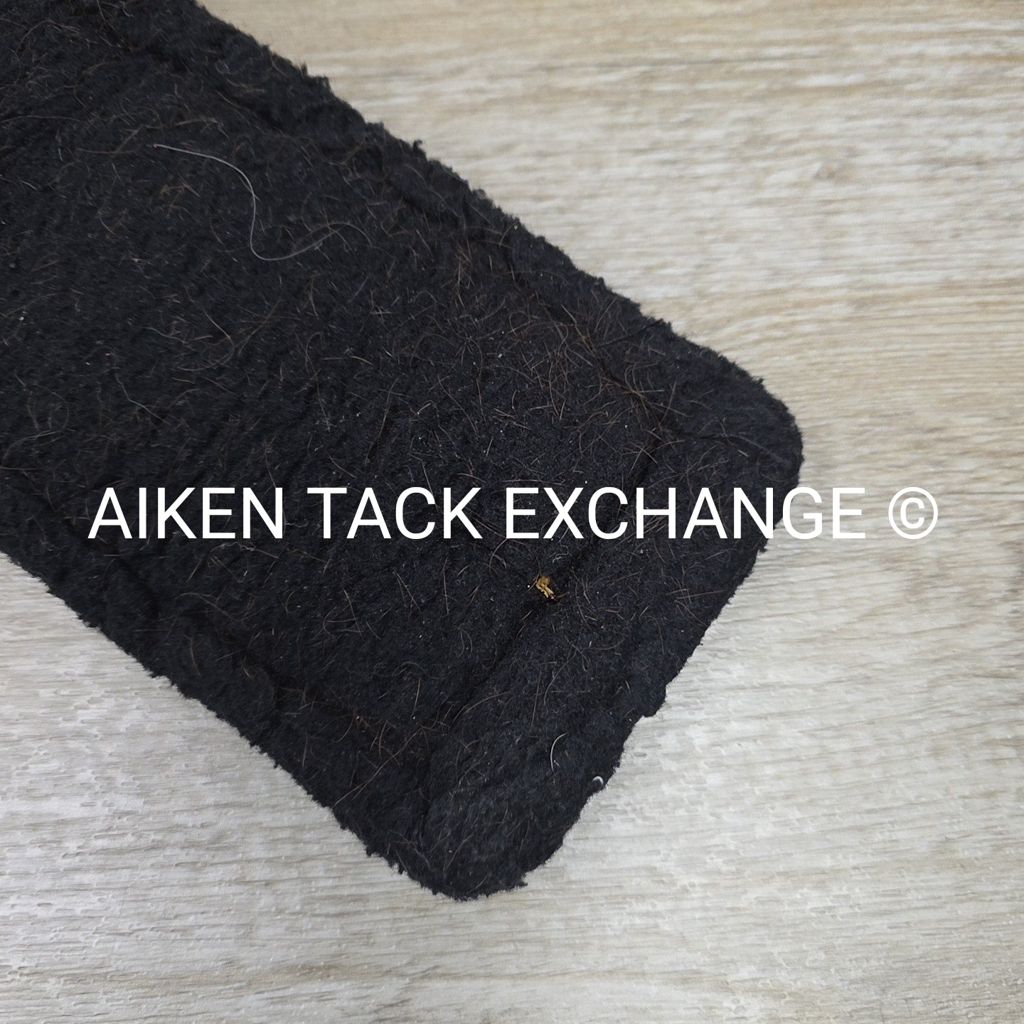 Fleece Dressage Girth with Double Elastic, Black, 30"