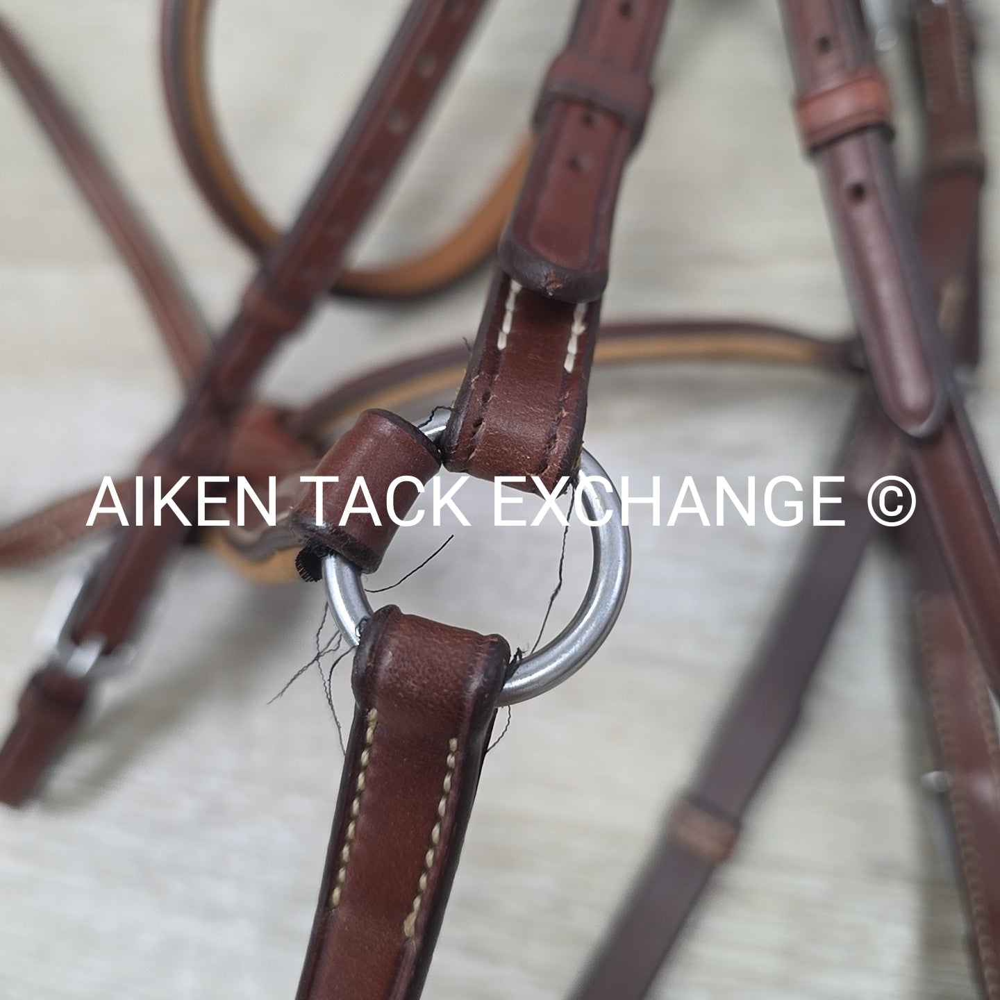 Antares Monocrown Figure 8 Bridle, No Reins, Brown, Oversize (3)