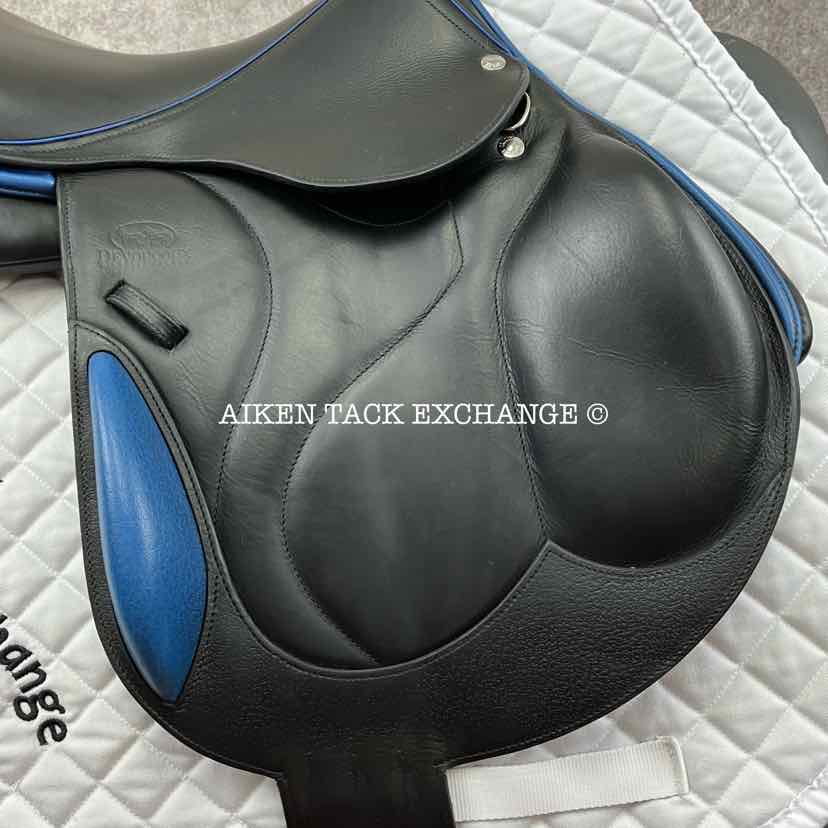 2017 Devoucoux Chiberta S Monoflap Jump Saddle, 16.5" Seat, 0A Flap, Medium Wide Tree, D3D Panels, Full Buffalo Leather