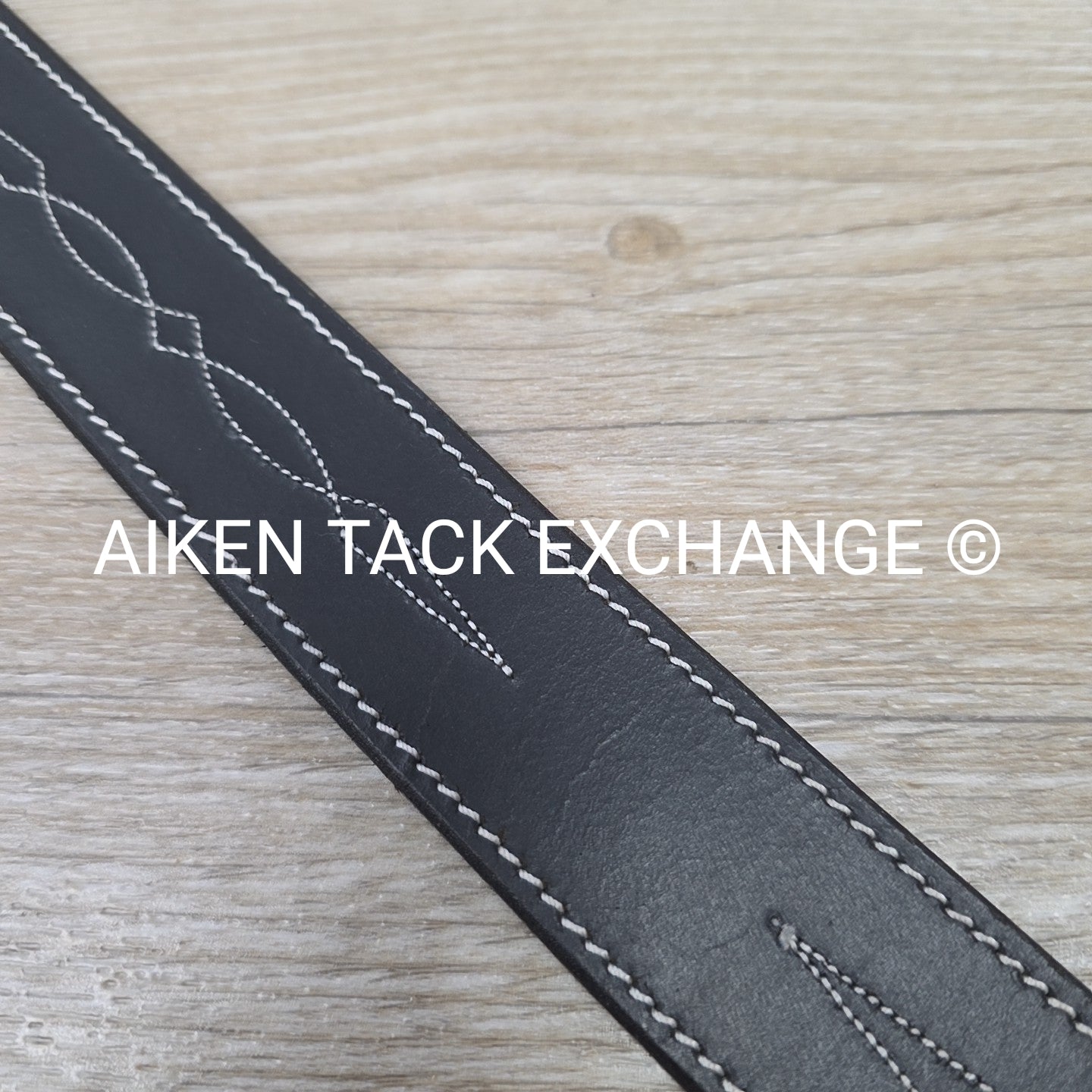 Dover Saddlery Fancy Stitched Belt, Black, 28