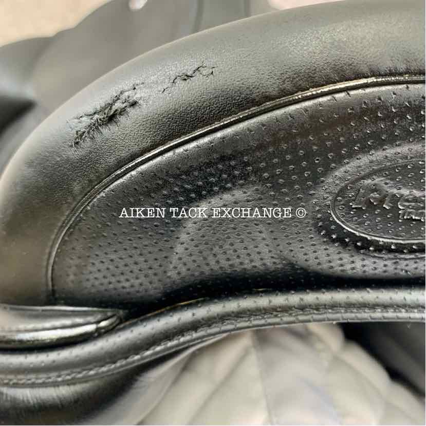 2016 Prestige X-D1D K Zero Monoflap Dressage Saddle, 17" Seat, Wide Tree, Wool Flocked Panels