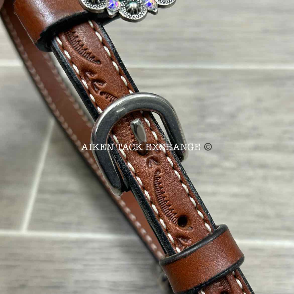 One Ear Western Headstall with Bling