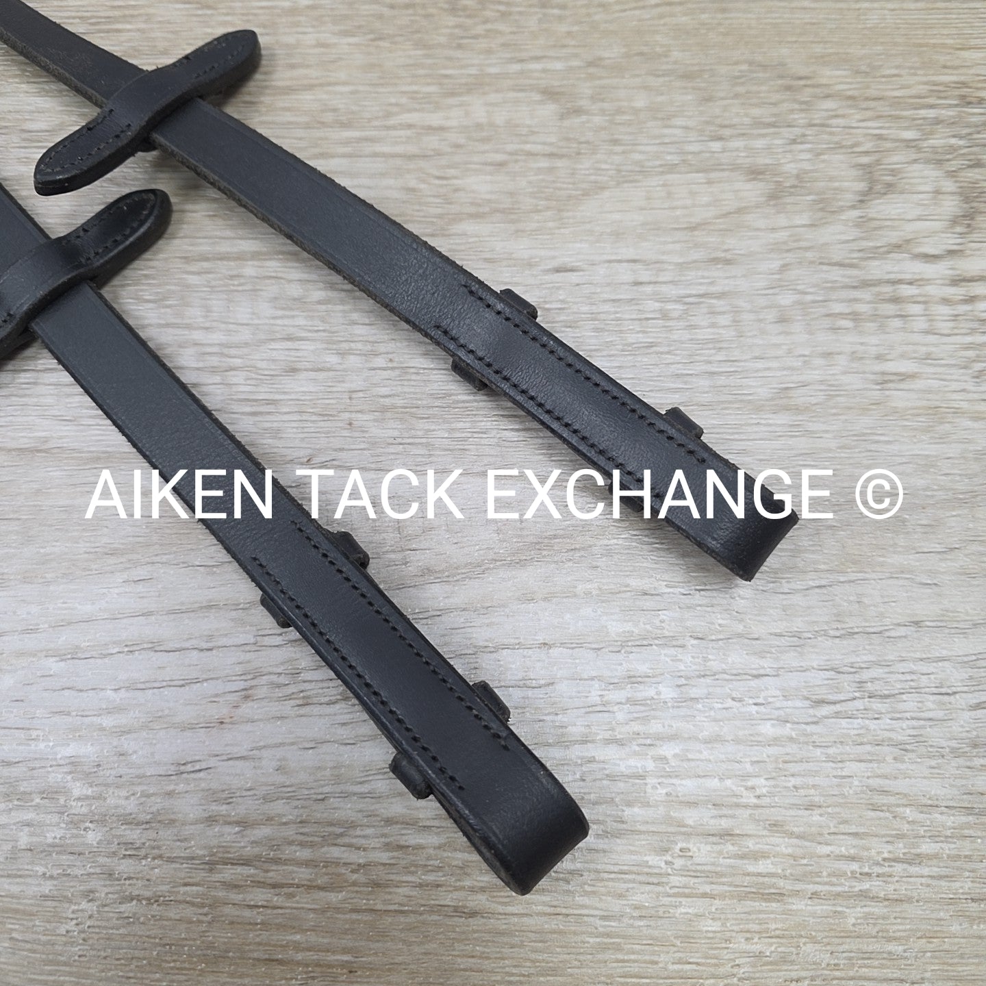 Double Layer Grip Anti-Slip Reins with Hand Loops, Black, 54"