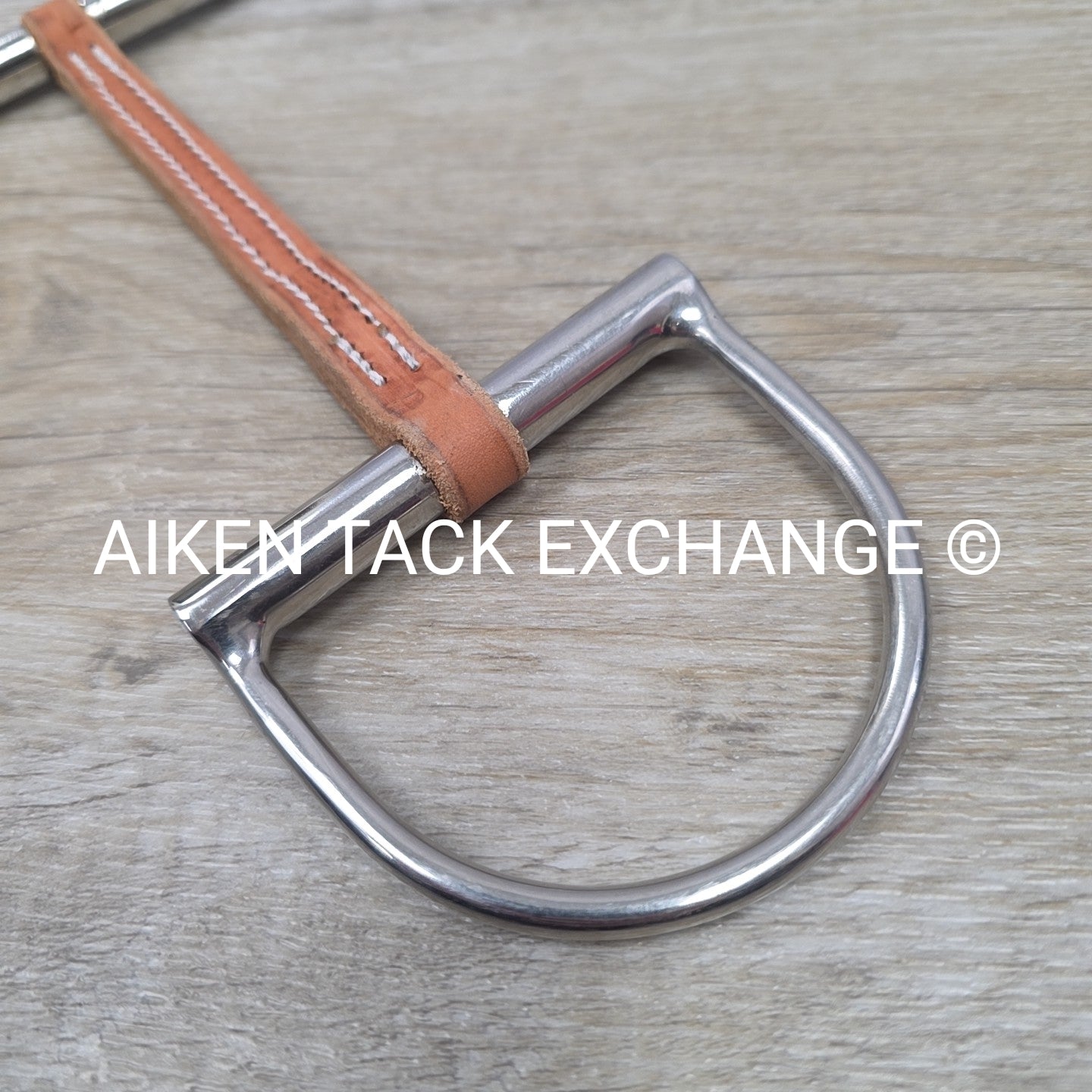 Sweet Billy's Bits Leather Mullen Mouth D Ring Bit 5.75"