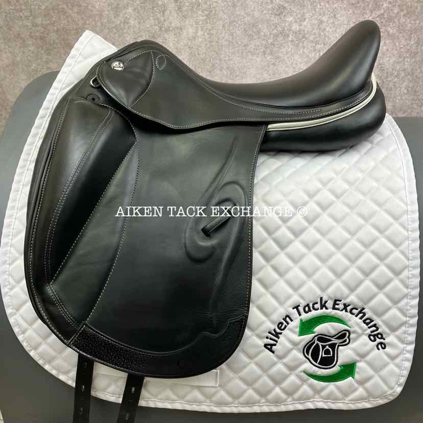 2018 Prestige Venus K Monoflap Dressage Saddle, 18" Seat, 32 Tree - Medium, Wool Flocked Panels