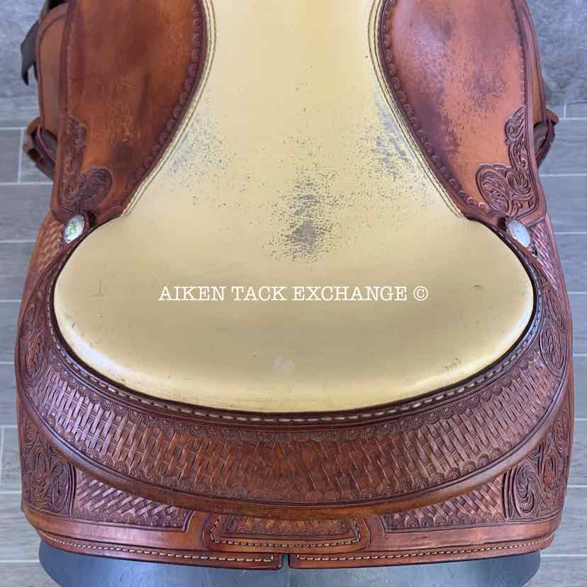 Double C Saddlery by Charles Crowley Reining Western Saddle, 17" Seat, Wide Tree - Full QH Bars