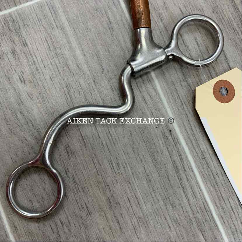 Copper Mullen Mouth Shanked Bit 4.5"