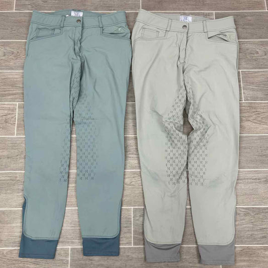 BARGAIN BUNDLE: 2 Pair SmartPak Hadley Silicone Full Seat Breeches, Size 30 L