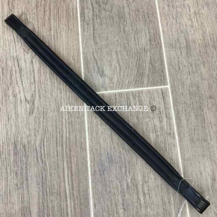KL Select Redbarn Levade Plain Raised Brownband, Size Full (15") , Black Leather