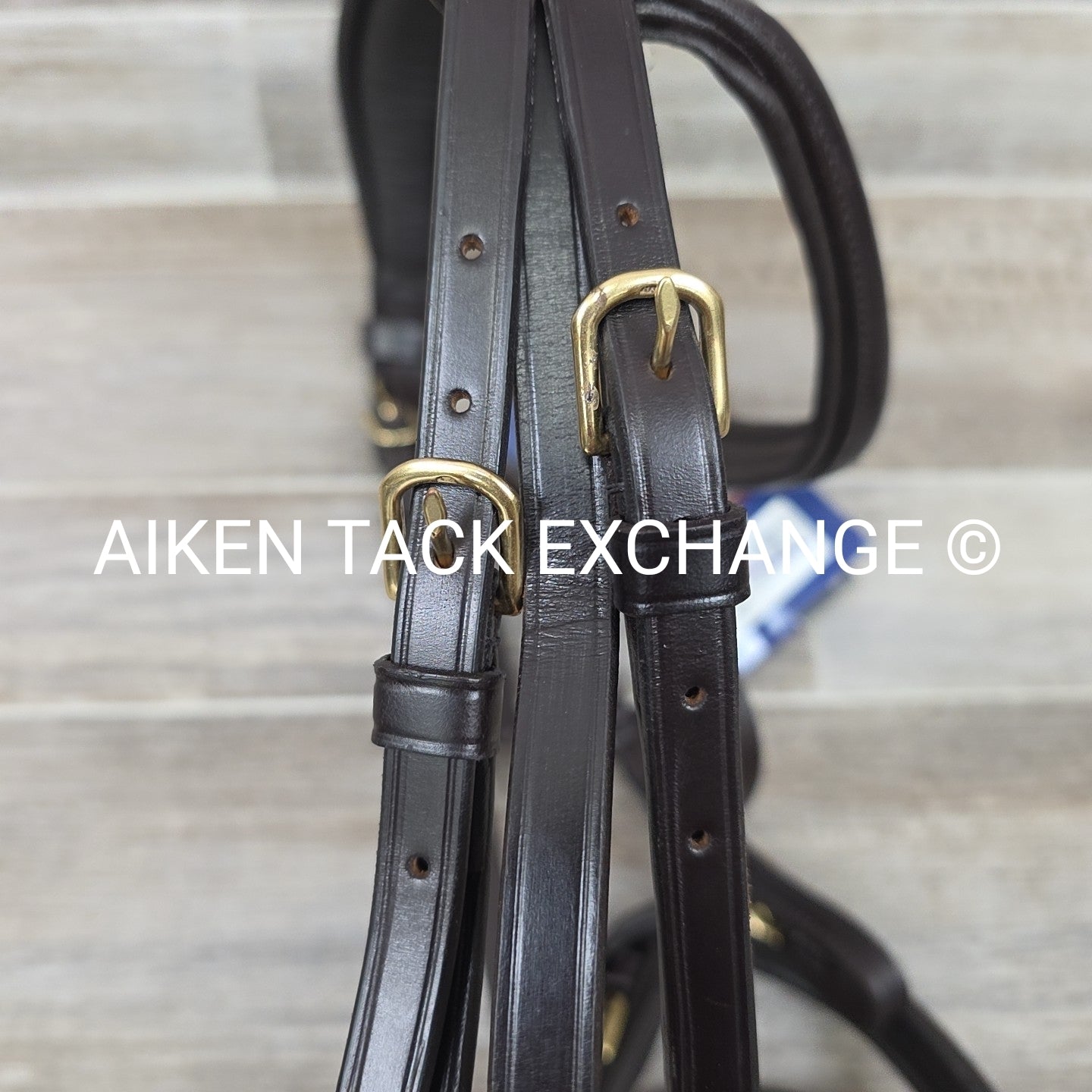 Kentaur Fancy Stitched Flash Bridle with Matching Reins, Brown, Size Full