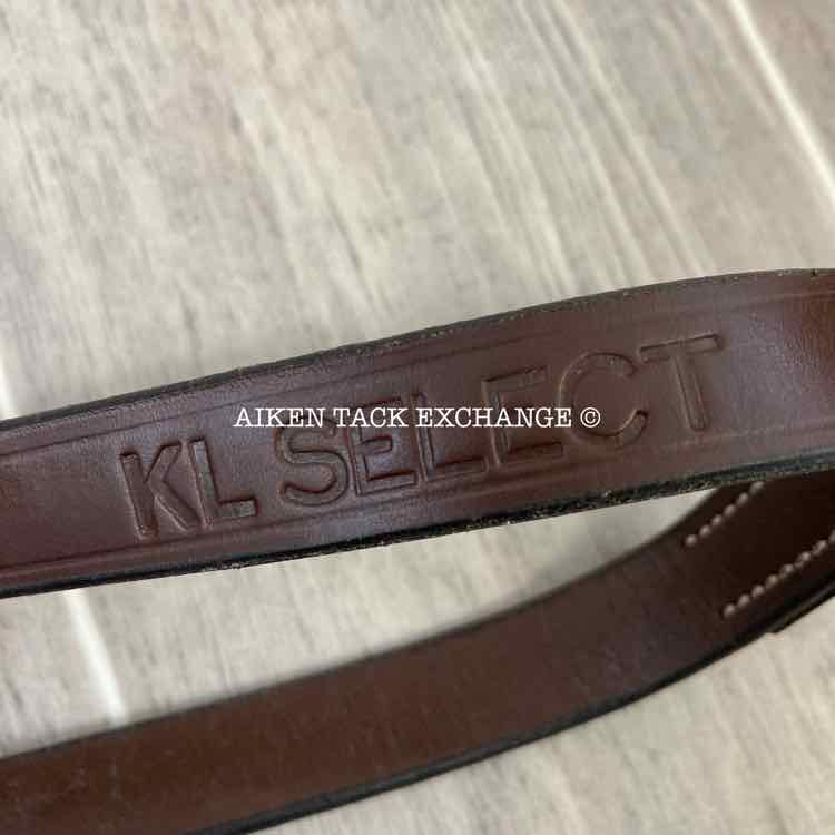 KL Select Red Barn Raised Fancy Stitch Laced Reins 54" Like-New