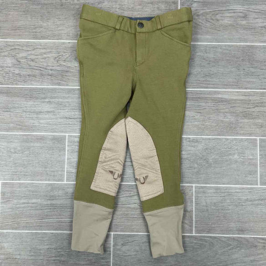 TuffRider Boys Petrol Knee Patch Breeches, Size 8