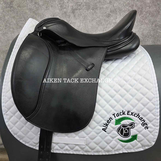2018 Schleese Prelude Dressage Saddle, 17.5" Seat, Short Flap, Adjustable AdapTree, Wool Flocked Panels