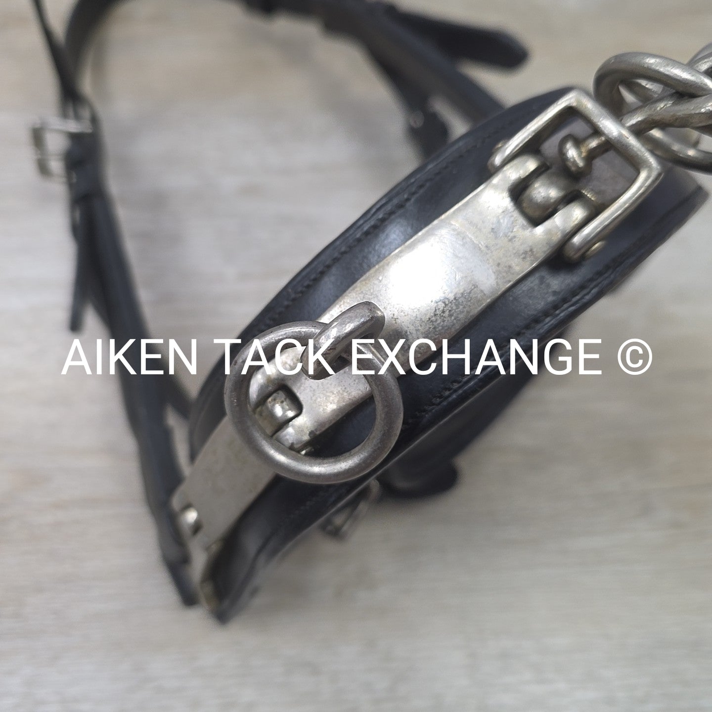 \Leather Lunging Cavesson, Black, Size Full