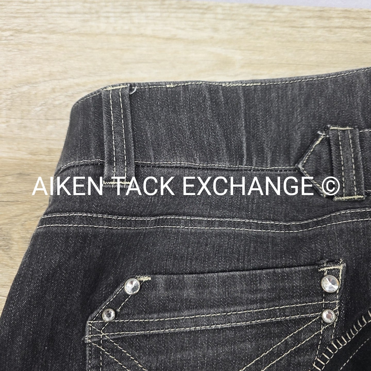 HKM Full Seat Denim Breeches, Size 38