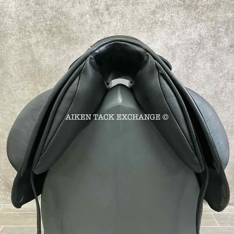 2023 Custom Saddlery Wolfgang Solo MKII Monoflap Dressage Saddle, 17.5" Seat, Adjustable Tree, Wool Flocked Panels