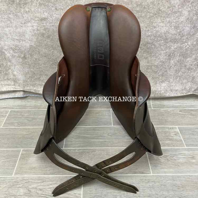2014 Devoucoux Chiberta Junior Monoflap Jump Saddle, 16.5" Seat, 0A Flap, Medium Wide Tree, D3D Panels, Full Buffalo Leather