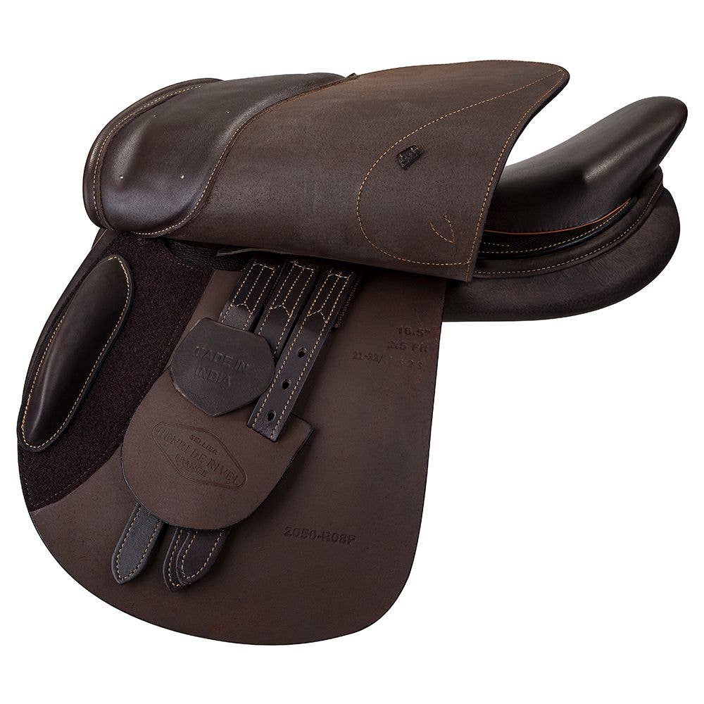 HDR - Henri De Rivel Memor-X Close Contact Youth Saddle: Australian Nut / 15.75 / X-Wide