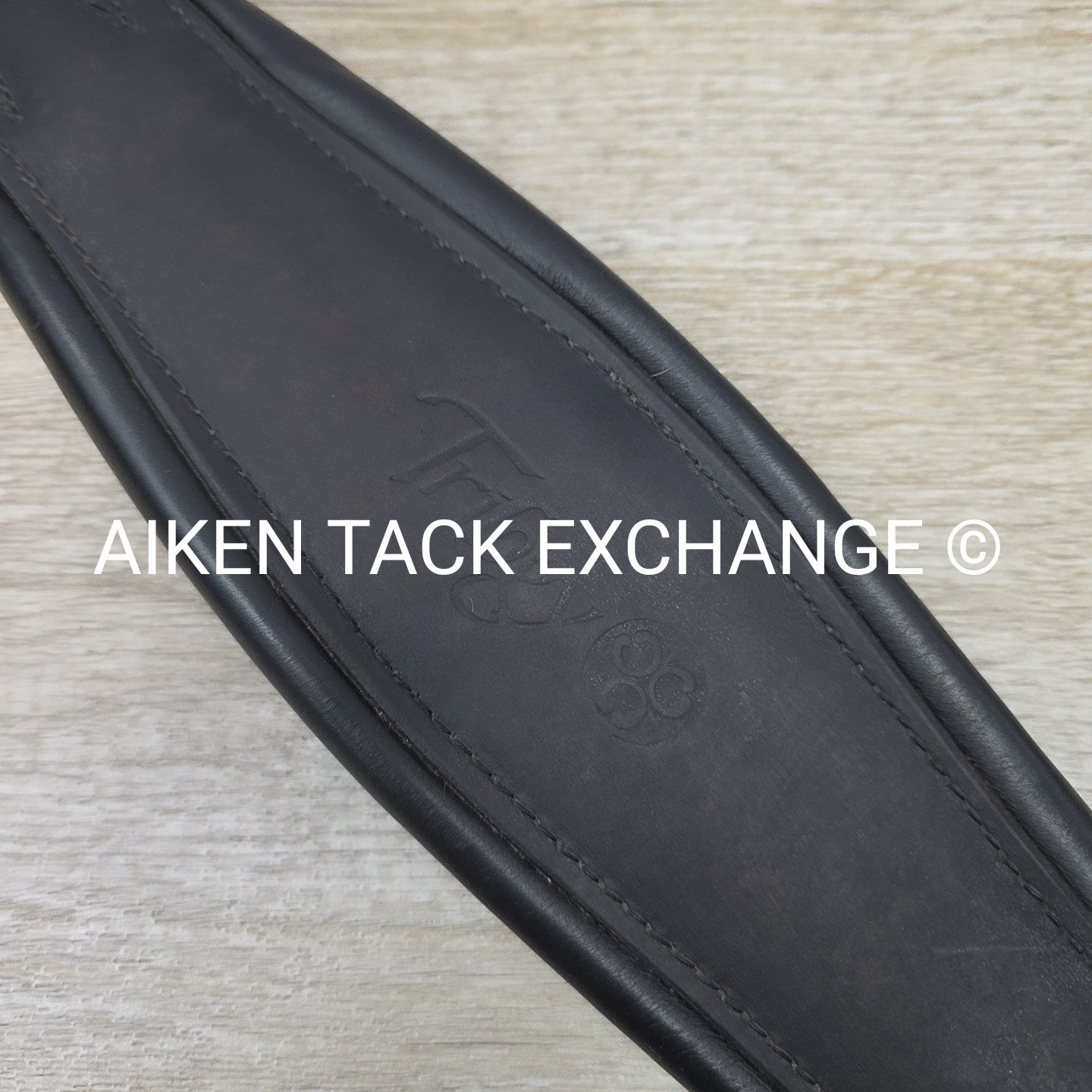 Trilogy Padded Leather Contour Girth, Black, 24"
