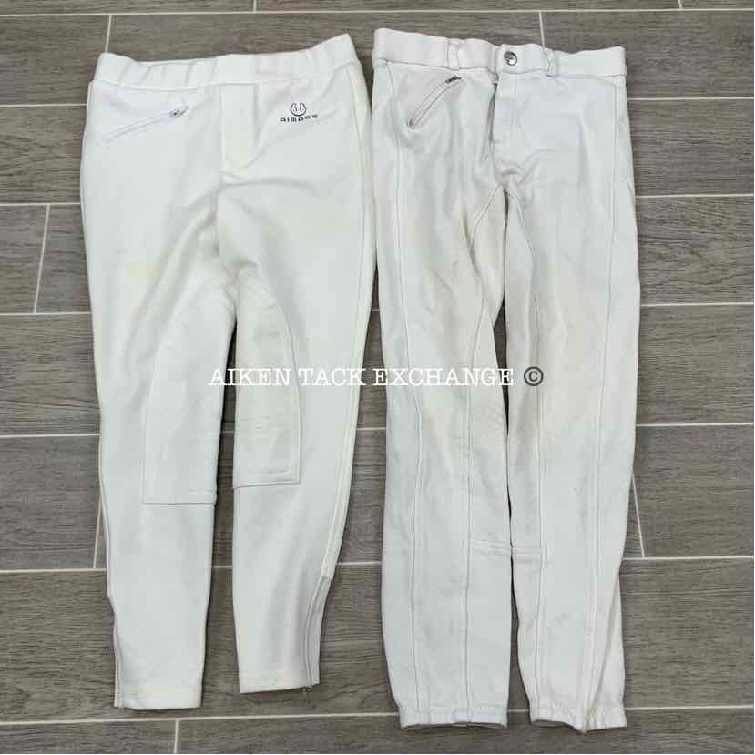 BARGAIN BUNDLE: 2 Pairs of Knee Patch Breeches, Aimage, Size S & Horze, Size M