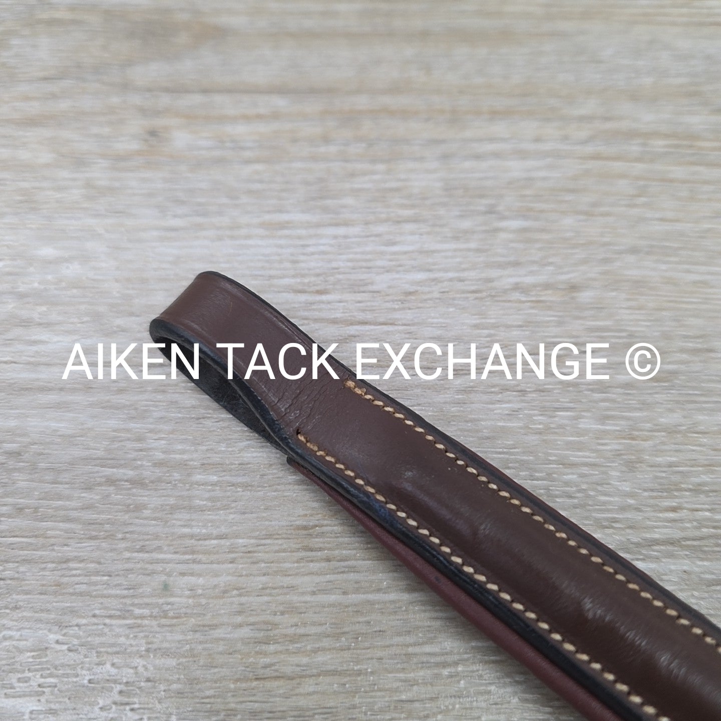 HDR Fancy Stitched Browband, Brown, 17"