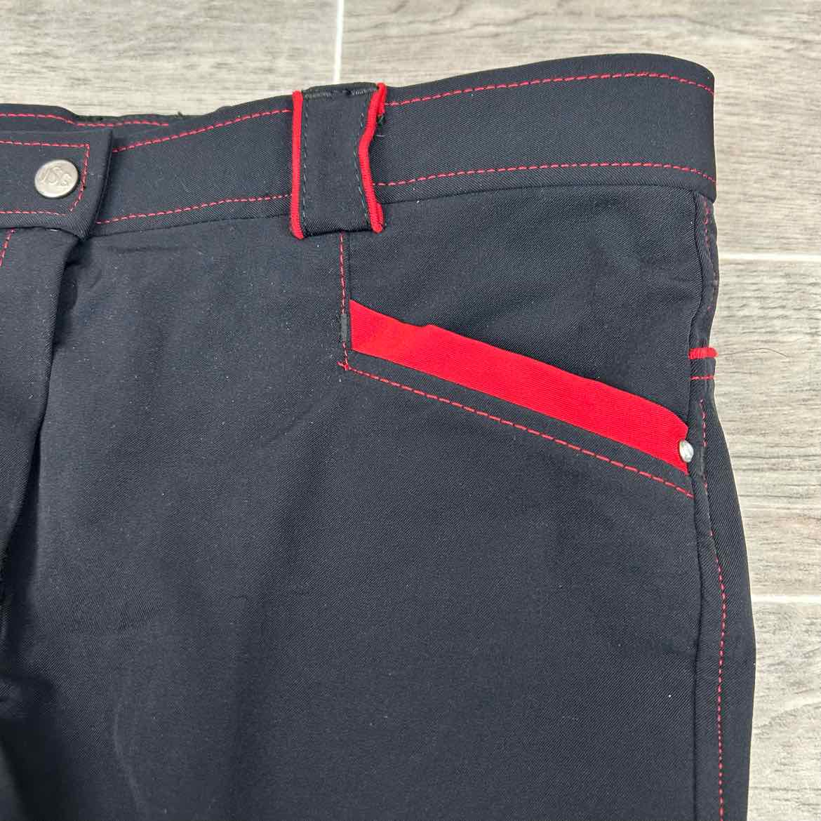 KL Select USG "IDA Smart" Silicone Grip Full Seat Breeches, Size 30