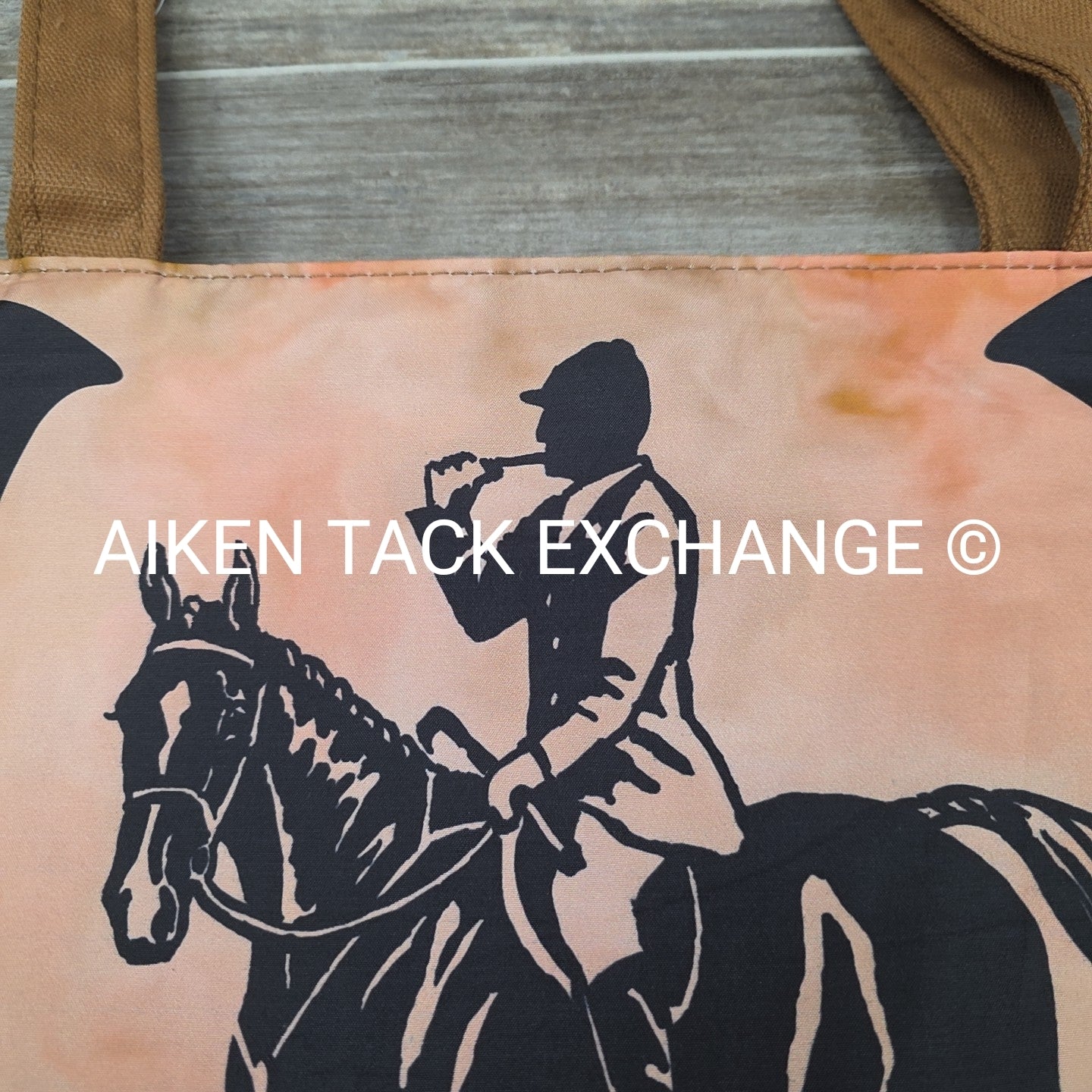 Canvas Foxhunting Tote Bag