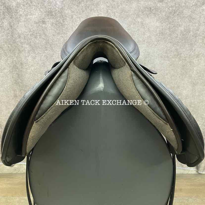 2013 Black Country Solare Jump Saddle, 17.5" Seat, Medium/Medium Wide Tree, Wool Flocked Serge Panels